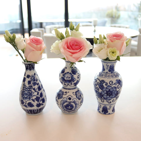 "All Blue" vases set