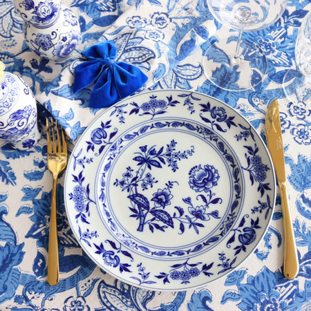 "All Blue" Dinner Set for 4 people