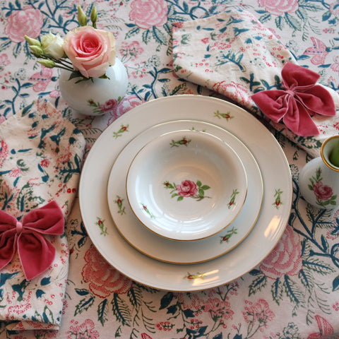 "Rose" Dinner Set for 4 people