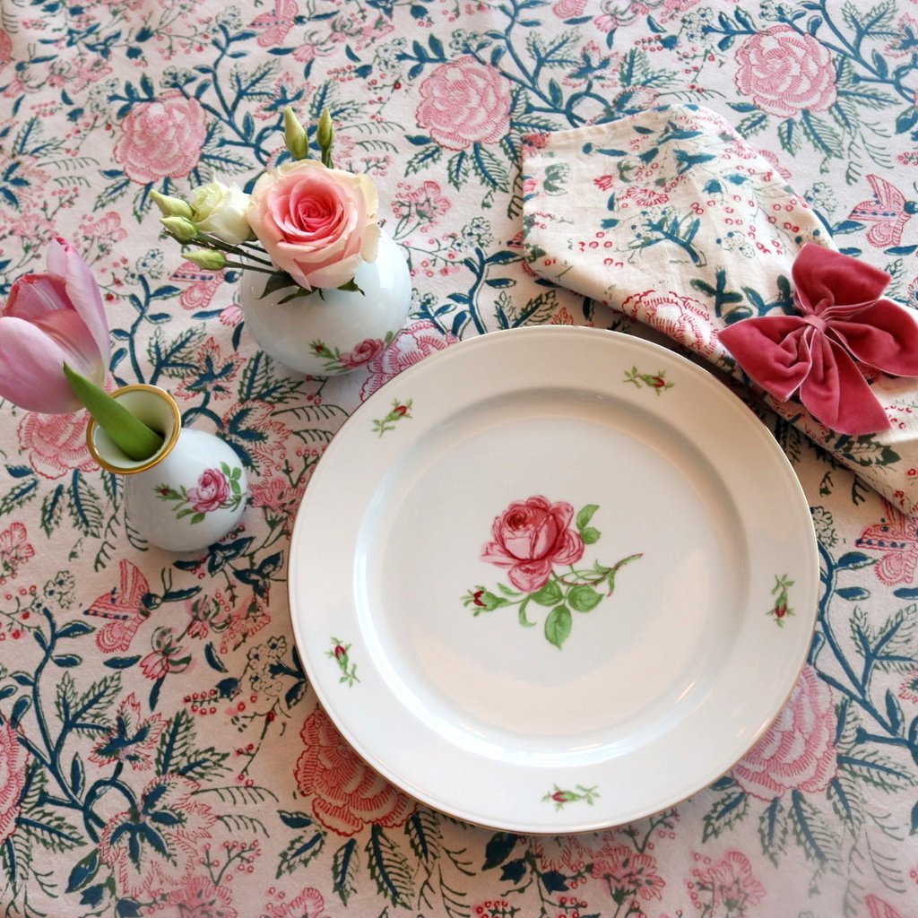 "Rose" Dinner Plates (Set of 4)
