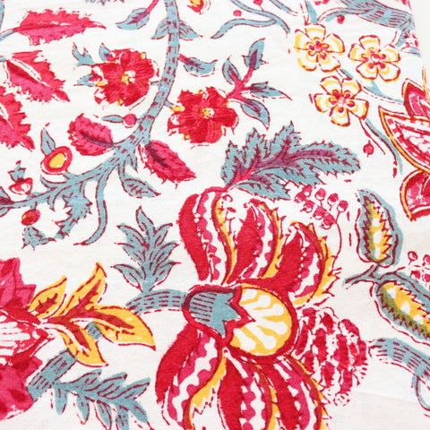 Red Flower Power Tablecloth